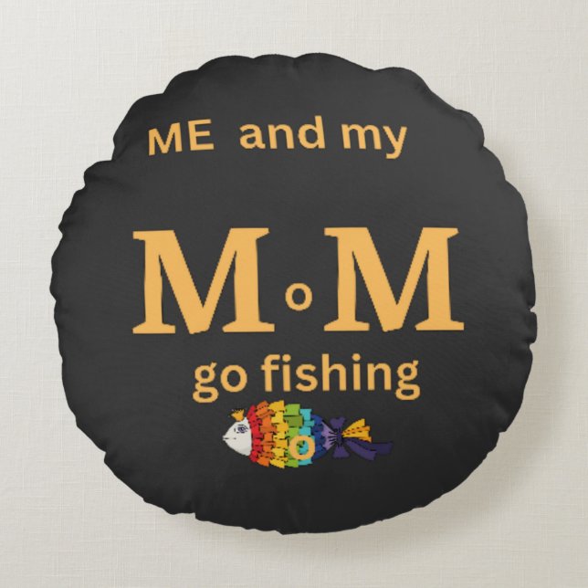  Chromatic Catch Round Pillow (Front)