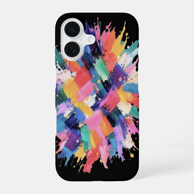 Chromatic Collision iPhone Case (Back)
