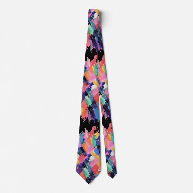 Chromatic Collision Neck Tie (Front)