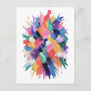Chromatic Collision Postcard