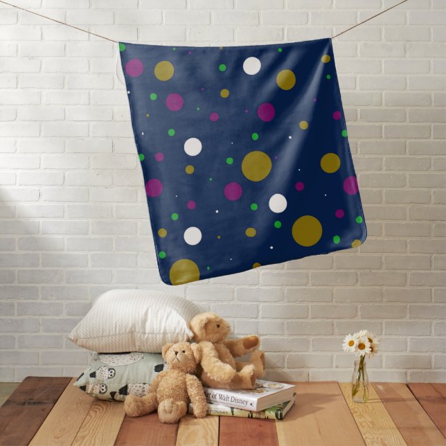 Chromatic Confetti Baby Blanket (In Situ)