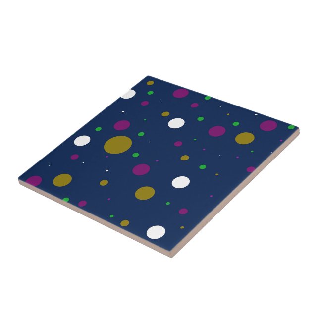 Chromatic Confetti Ceramic Tile (Side)