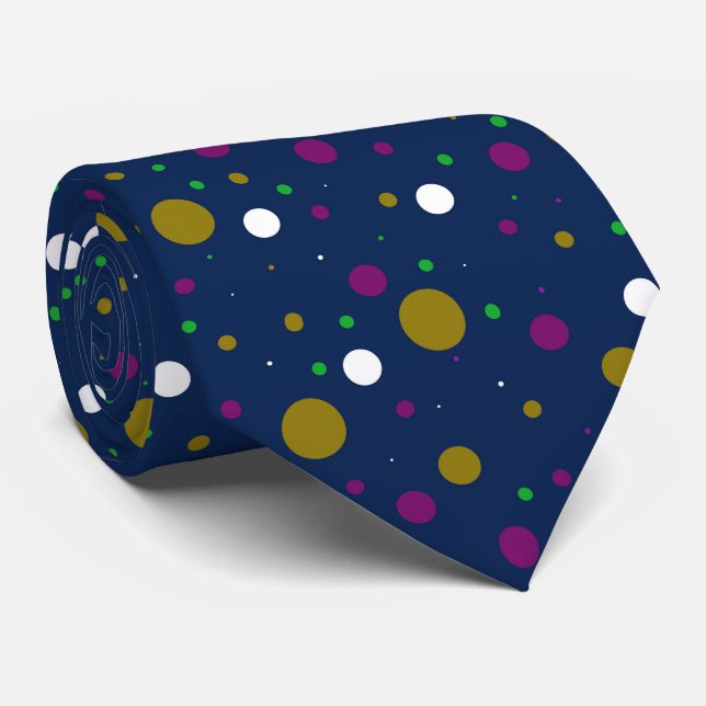 Chromatic Confetti  Neck Tie (Rolled)