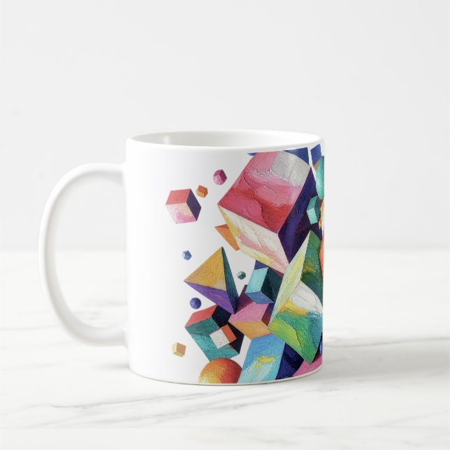 Chromatic Cube Symphony Coffee Mug (Left)