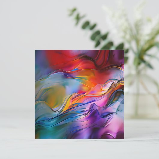 "Chromatic Currents" Contemporary Abstract  (Standing Front)