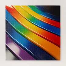 Chromatic Curves — Glossy Rainbow Ribbons with Ref