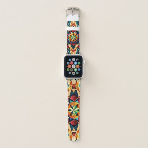 Chromatic Dream a colorful abstract design Apple Watch Band