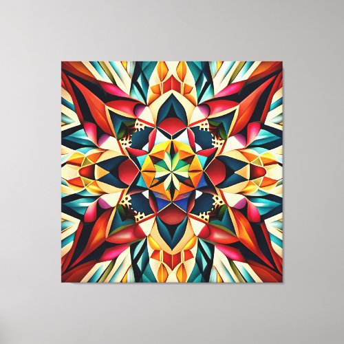 Chromatic Dream a colorful abstract design Canvas Print