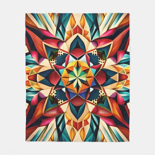 Chromatic Dream a colorful abstract design Fleece Blanket