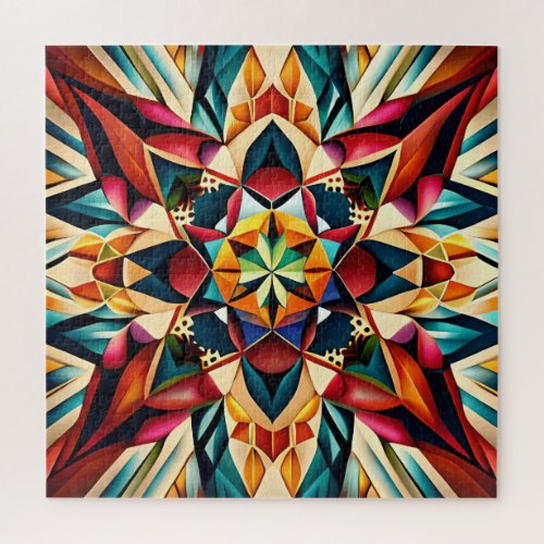 Chromatic Dream a colorful abstract design Jigsaw Puzzle