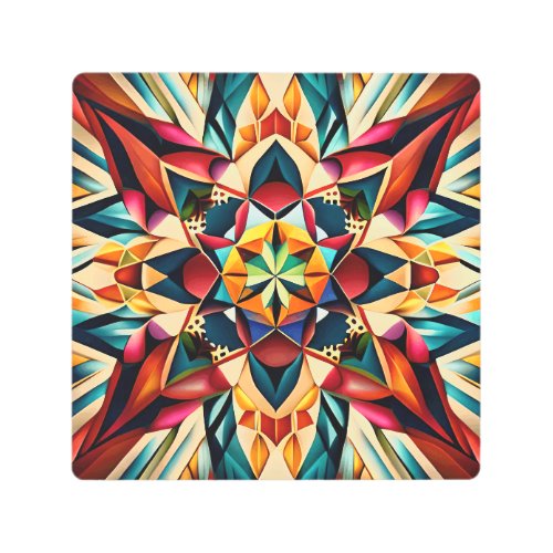 Chromatic Dream a colorful abstract design Metal Print