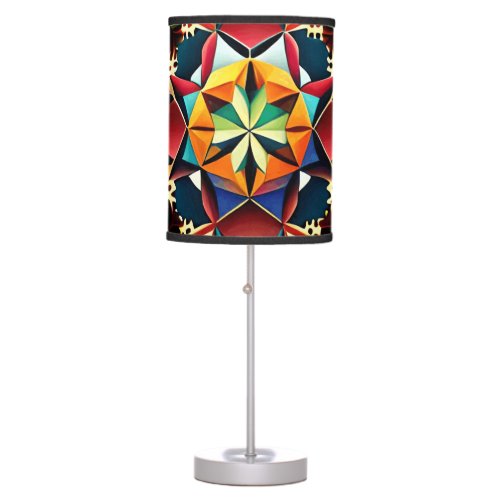Chromatic Dream a colorful abstract design Table Lamp