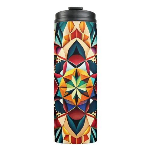 Chromatic Dream a colorful abstract design Thermal Tumbler