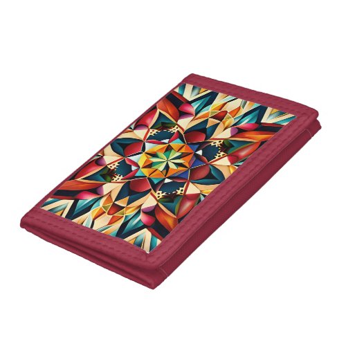 Chromatic Dream a colorful abstract design Trifold Wallet
