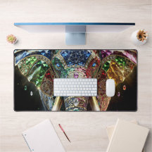Chromatic Elephant Wall Art | Vibrant Geometric El