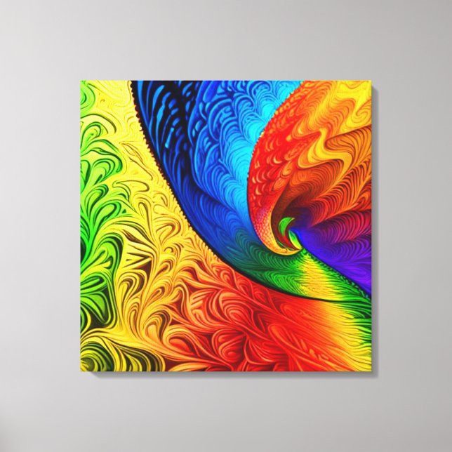 Chromatic Genesis Canvas Print (Front)