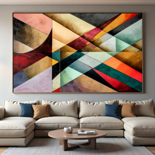 Chromatic Geometric Mosaic Poster