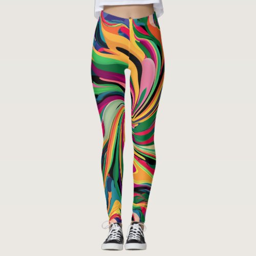 CHROMATIC HARMONY A PSYCHEDELIC DANCE LEGGINGS