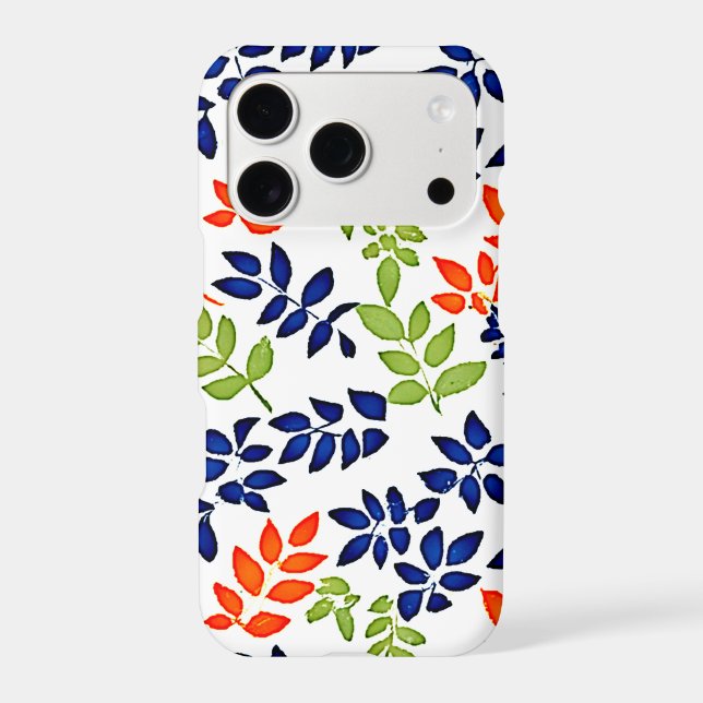 Chromatic Leaf Repeat Iphone Case (Back)