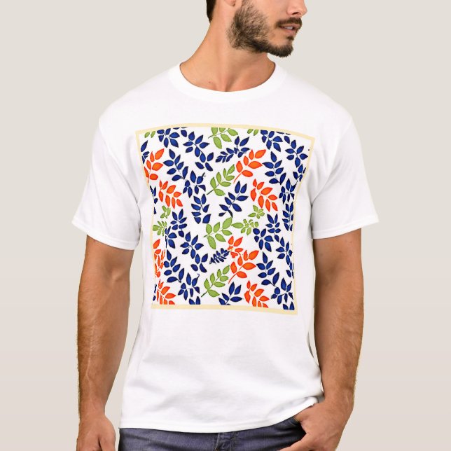Chromatic Leaf Repeat T-Shirt (Front)
