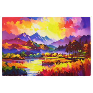 Chromatic Peaks  Metal Print