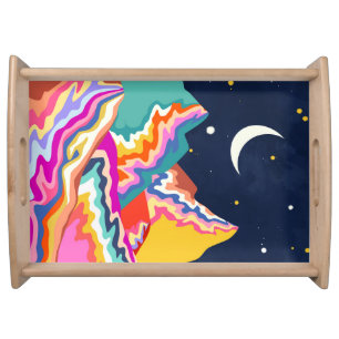 Chromatic Peaks Serving Tray