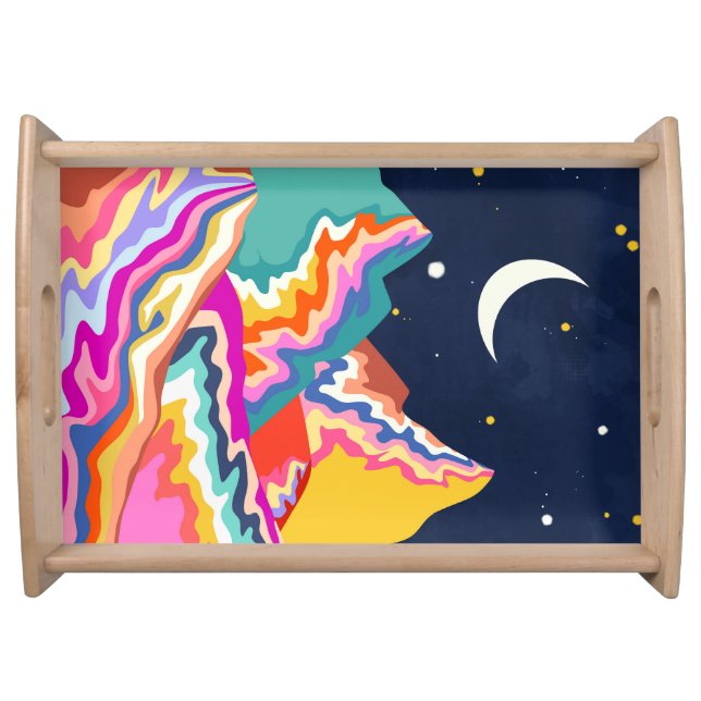 Chromatic Peaks Serving Tray (Front)