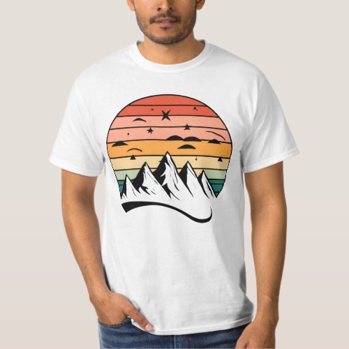 Chromatic Peaks The Colorful Mountains T_Shirt
