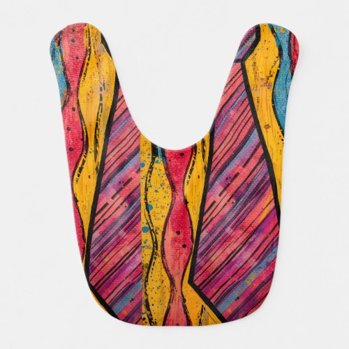 Chromatic Rhythm Tie Baby Bib