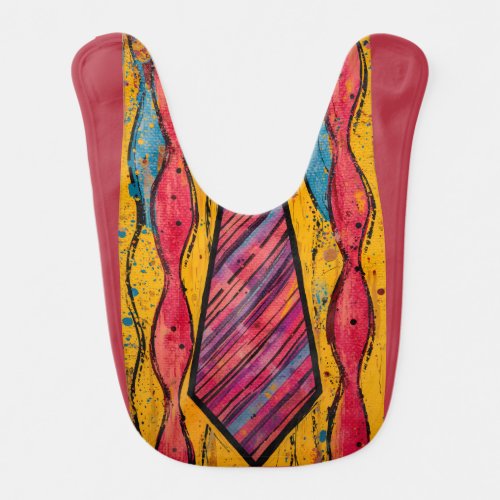 Chromatic Rhythm Tie Baby Bib