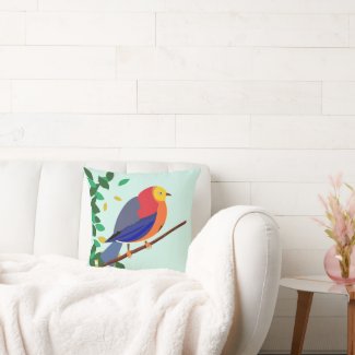 Chromatic Serenade: Bird on branch
