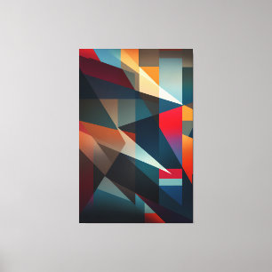 Chromatic Shapes - Abstract Geometric Art Print