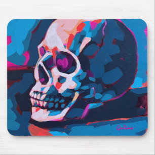 Chromatic Skull Painting Mouse Pad