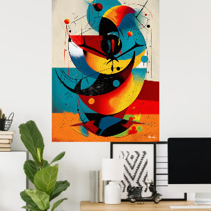 Chromatic Spiral – Mid-Century Abstract Motion  Poster