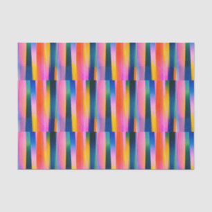 chromatic stripes dark gradient red navy yellow tissue paper