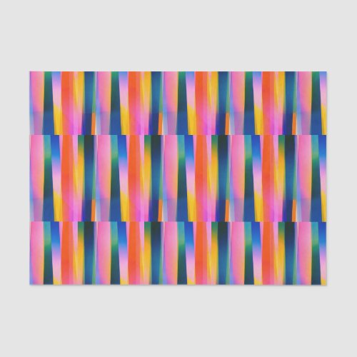 chromatic stripes dark gradient red navy yellow tissue paper
