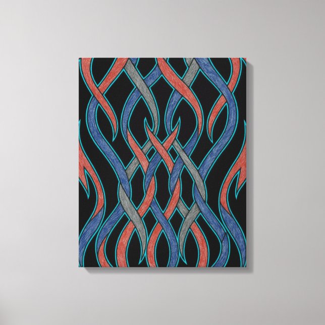 Chromatic Threads Canvas Print (Front)