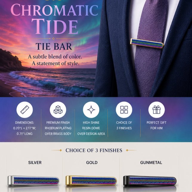 Chromatic Tide Gold Finish Tie Bar (Creator Uploaded)