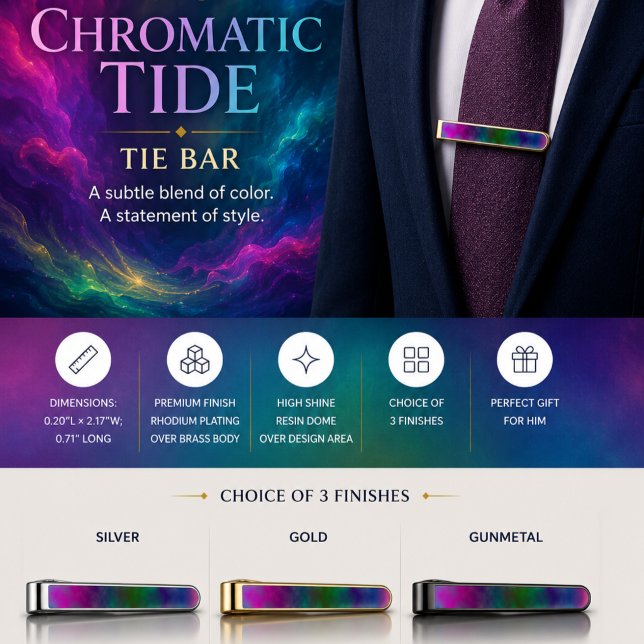 Chromatic Tide Gold Finish Tie Bar (Creator Uploaded)