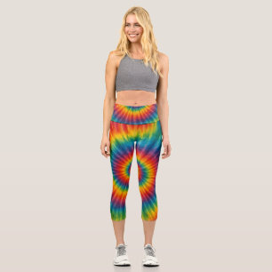 Chromatic Vortex Capri Leggings