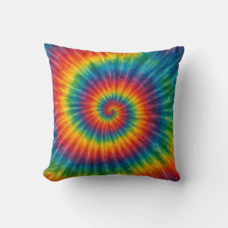 Chromatic Vortex Throw Pillow