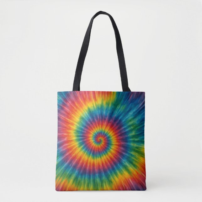 Chromatic Vortex Tote Bag (Front)