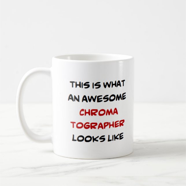 chromatographer, awesome coffee mug (Left)