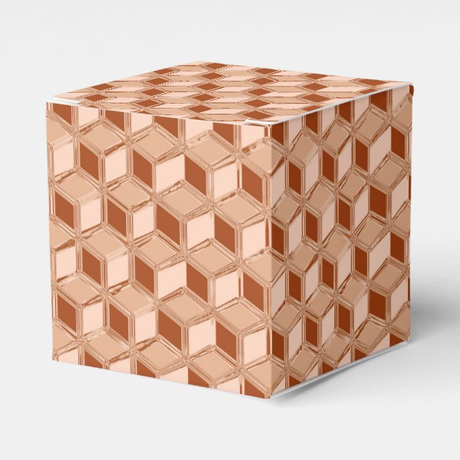 Chrome 3-d boxes - copper colored (Front Side)