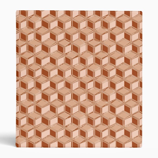Chrome 3-d boxes - copper colored binder (Front)