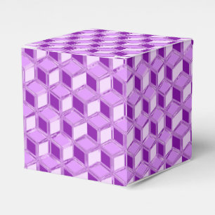 Chrome 3-d boxes - violet purple