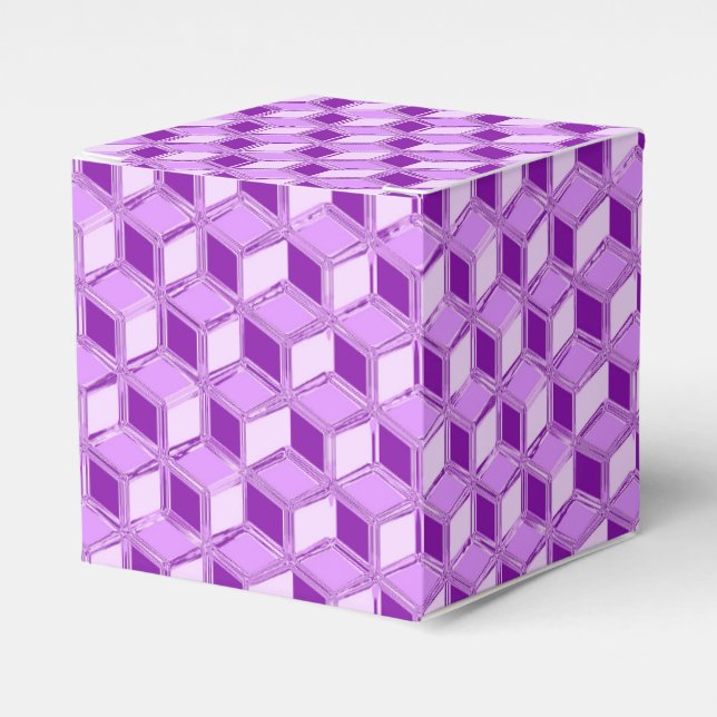 Chrome 3-d boxes - violet purple (Front Side)