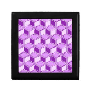 Chrome 3-d boxes - violet purple