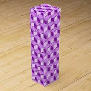 Chrome 3-d boxes - violet purple