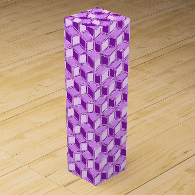 Chrome 3-d boxes - violet purple (Front)
